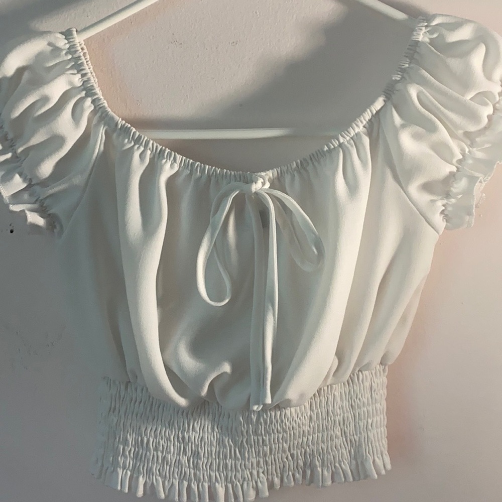 White Off The Shoulder Top